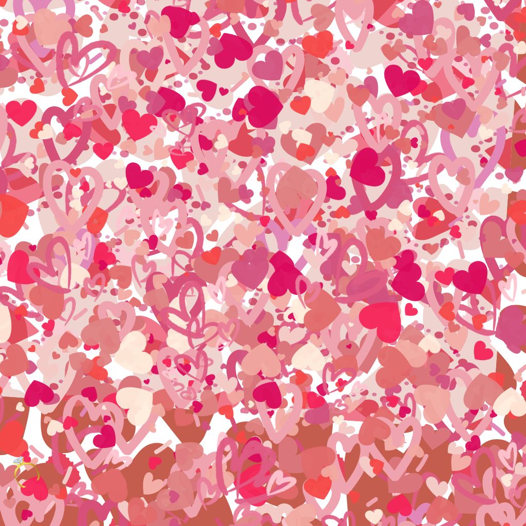 Puzzlers have been tasked with spotting an engagement ring among the hearts