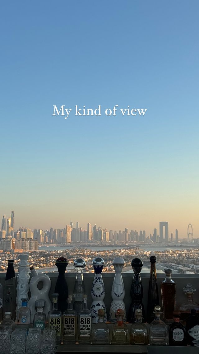 Davide admired the city skylines