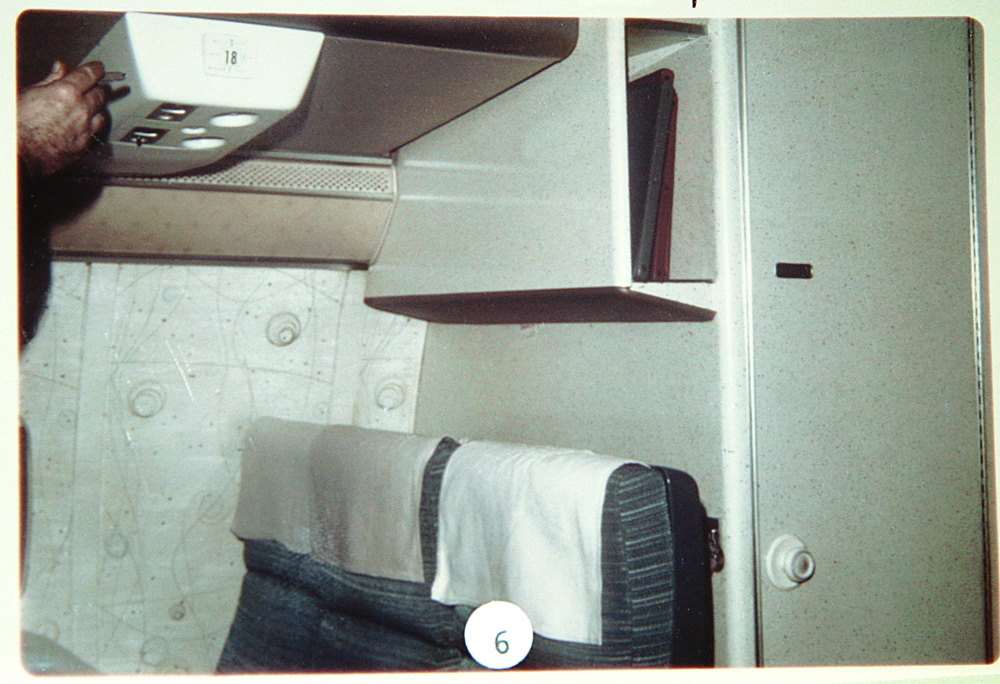 The above image shows the row of seats Cooper was sitting in aboard Flight 305