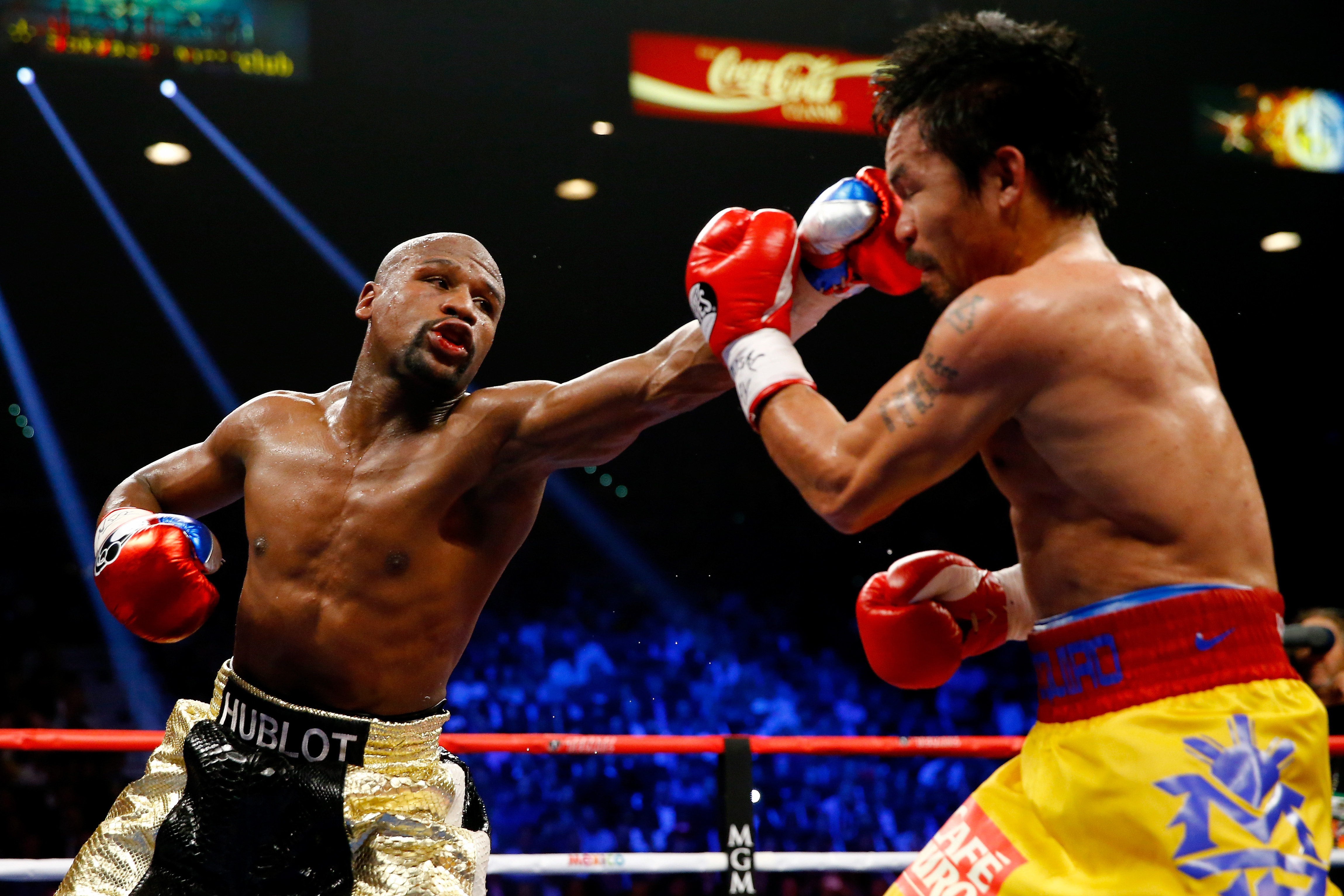 Floyd Mayweather beat Manny Pacquiao in 2015