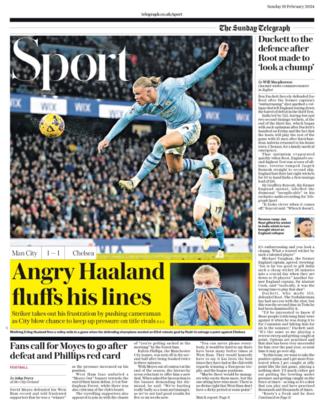 Telegraph back page