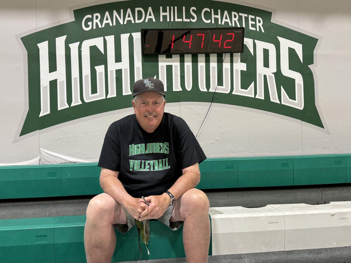 Granada Hills volleyball coach Tom Harp has been coaching since 1977, from football to volleyball to soccer.