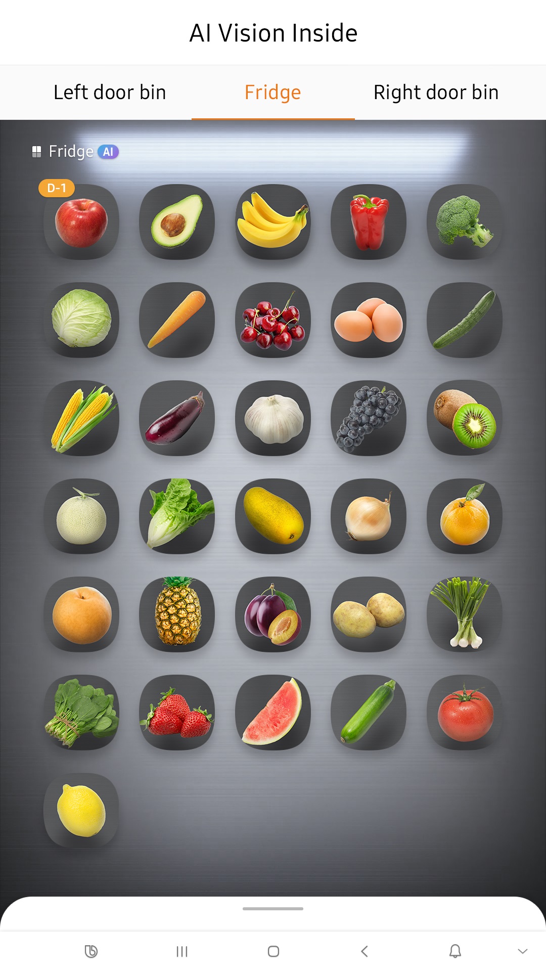AI can currently detect 33 fresh food items