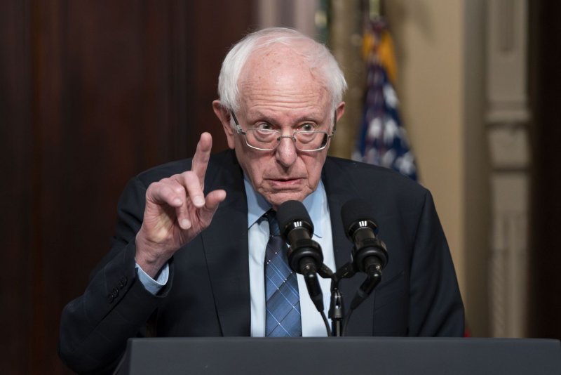 A former California man was arrested and charged with arson Sunday after being accused of setting a fire in a building housing the office of Sen. Bernie Sanders in Burlington, Vt. File Photo by Bonnie Cash/UPI