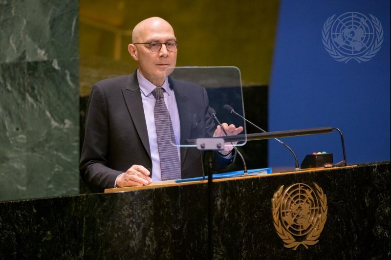 United Nations High Commissioner for Human Rights Volker Turk renewed demands Tuesday for the release of 13 of its workers, including six staff employed at its human rights office, who have been held by Houthi rebels in Yemen for two months on charges they were part of an American-Israeli spy network" that has operated in the country for decades -- allegations the United Nations rejects categorically. Photo by UPI