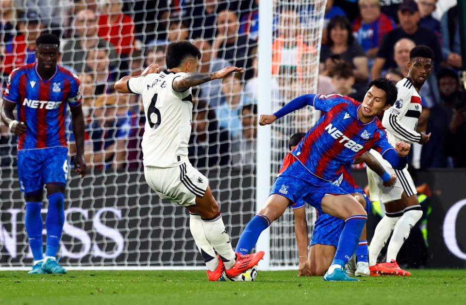 Lisandro Martinez was lucky not to be sent off