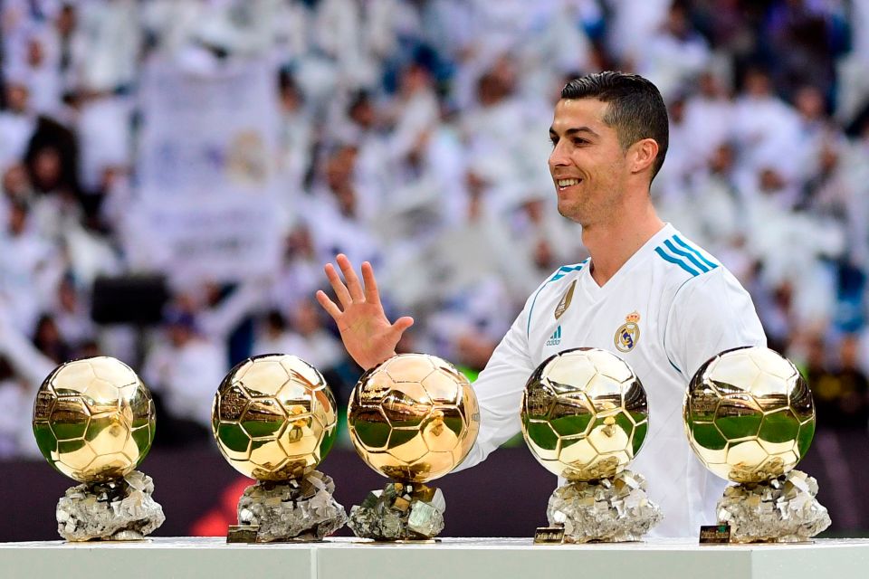 The Portugal superstar has won the Ballon d'Or five times