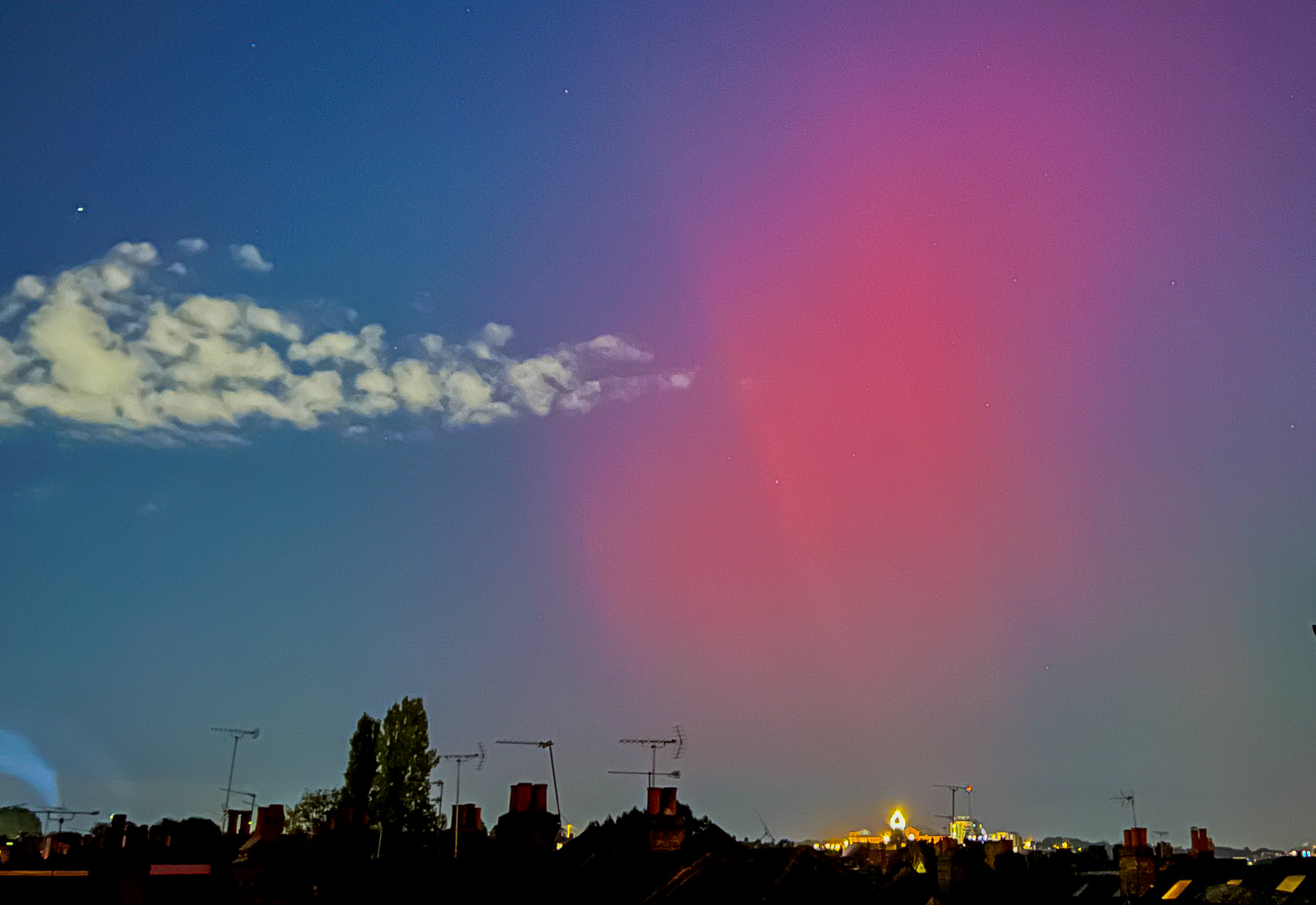 The Northern lights were even seen in Haringey in London