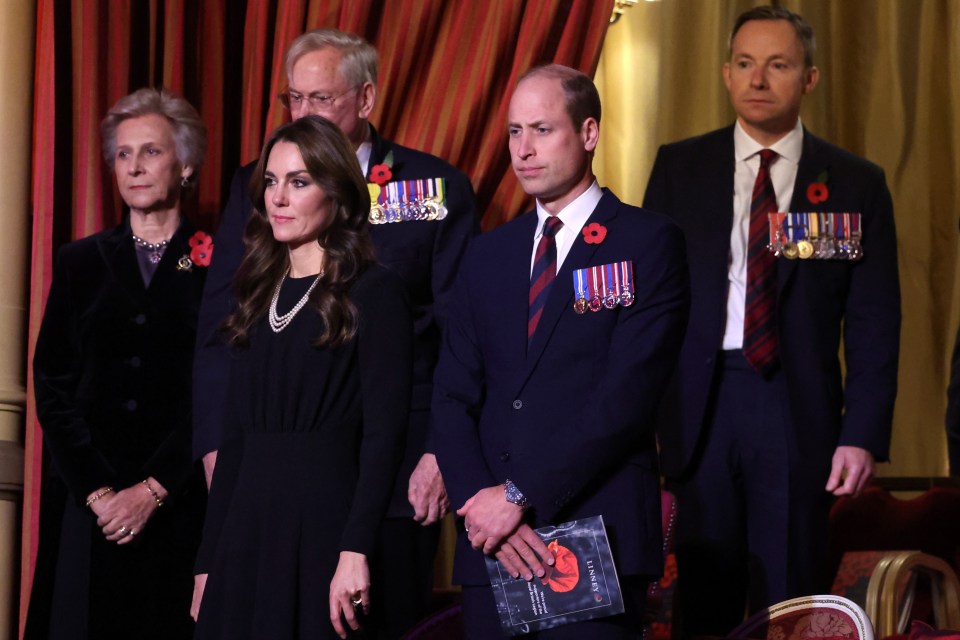 The Prince and Princess of Wales attending the Royal British Legion Festival of Remembrance at the Royal Albert Hall in London in 2023