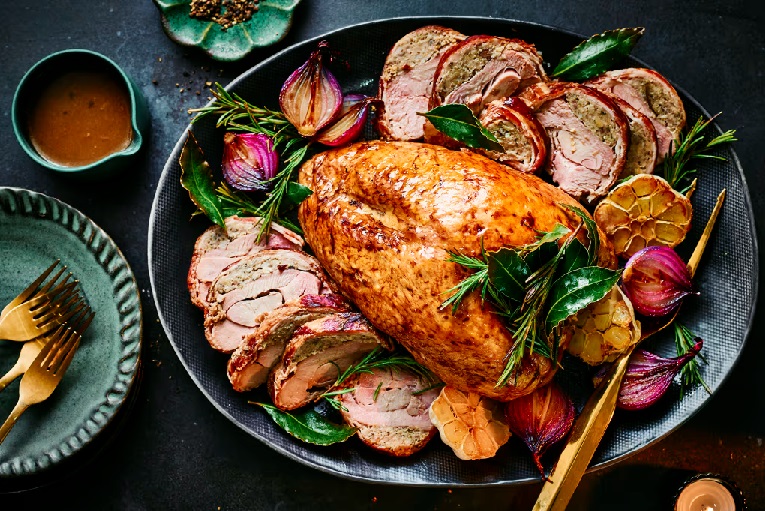 M&S Slow-Cooked Turkey serving between 8 and 10 people for £85