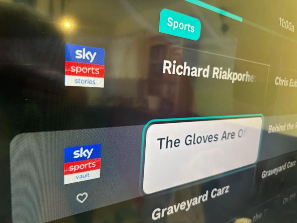 A number of Sky Sports channels are available on the platform