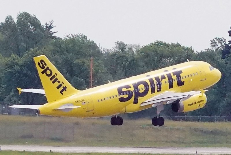 The Spirit Airlines flight got diverted to the Dominican Republic at a Santiago airport where it landed safely. A crew member on the plane saw “minor injuries” and the aircraft has since been taken out of air service, according to officials. But no other injuries were reported. File Photo by Bill Greenblatt/UPI