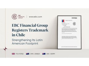 Securing its trademark in Chile, EBC Financial Group fortifies its brand presence and investor protection efforts in Latin America.