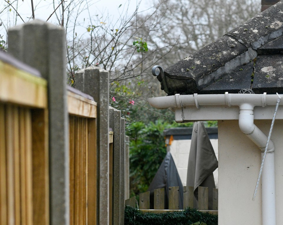 The gap between Alison’s property and the fence