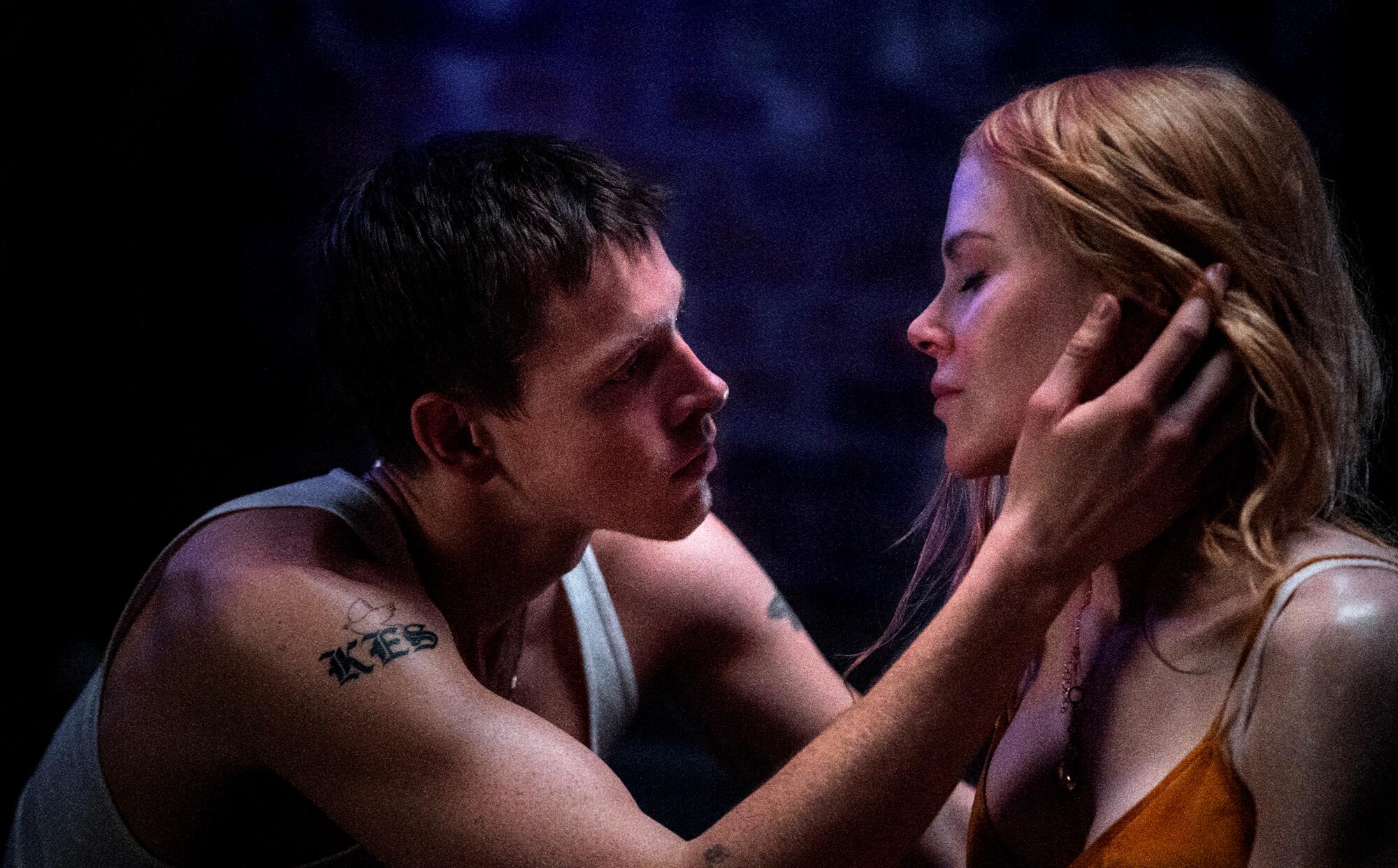 Harris Dickinson and Nicole Kidman in "Babygirl."