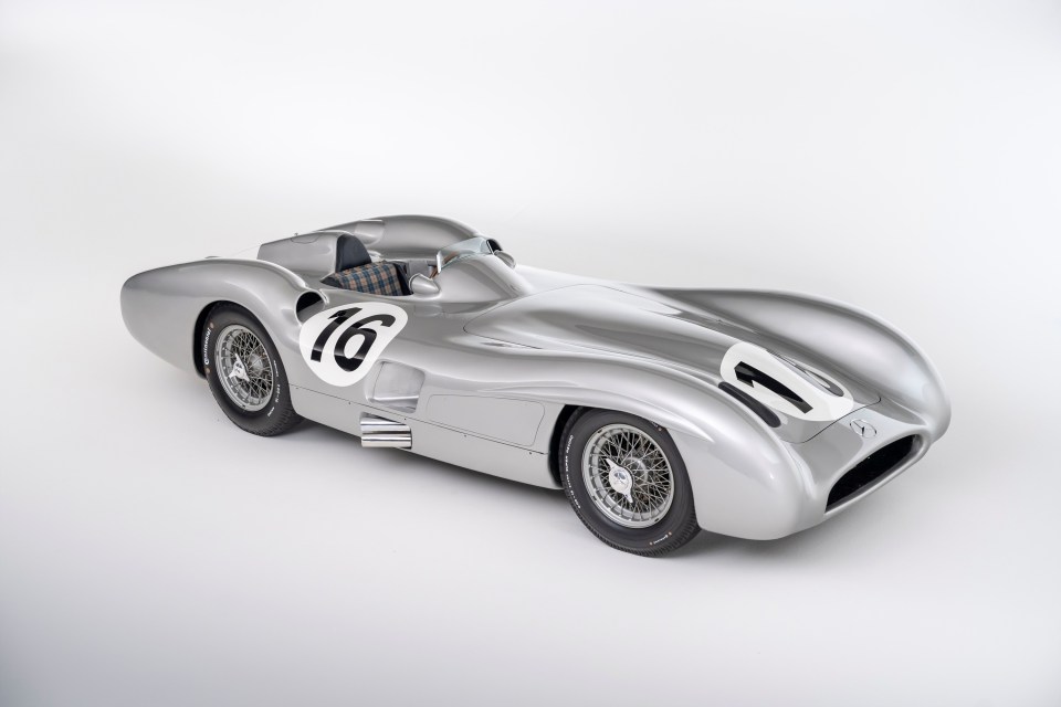 Mercedes-Benz W 196 R race car, number 16.
