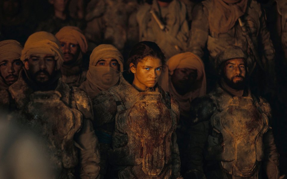 Zendaya in a scene from Dune: Part Two.