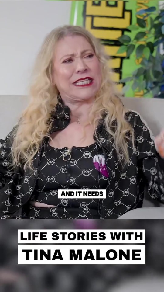 Tina Malone in an interview for Life Stories.
