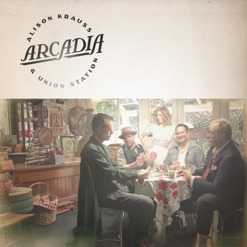 Alison Krauss & Union Station album art: four people playing cards in a vintage setting.