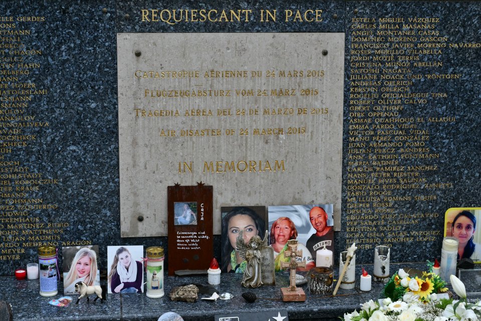 Memorial to the victims of the 2015 Germanwings crash.