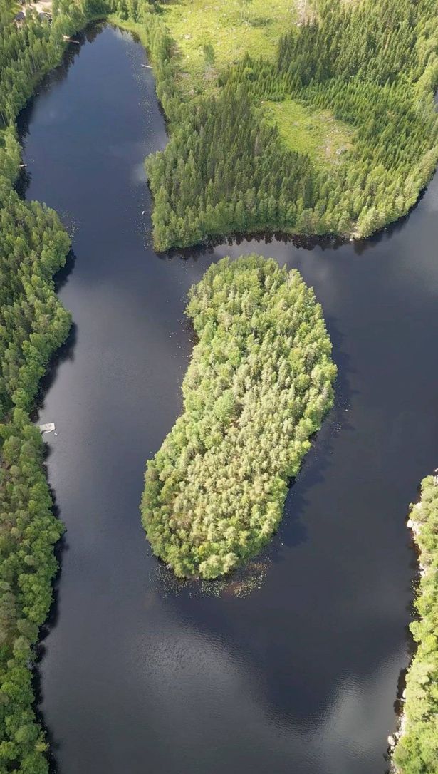 The island from above