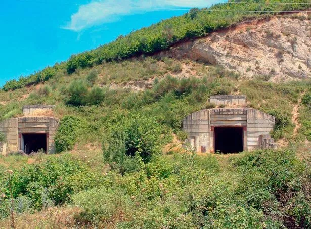 Tirana, Albania, Europe - 2004: Concrete Bunker or Pillbox. 750,000 Communist-Era Bunkers Populate The Landscape. Average of 24 Bunkers Per Square Kilometer of the Country.