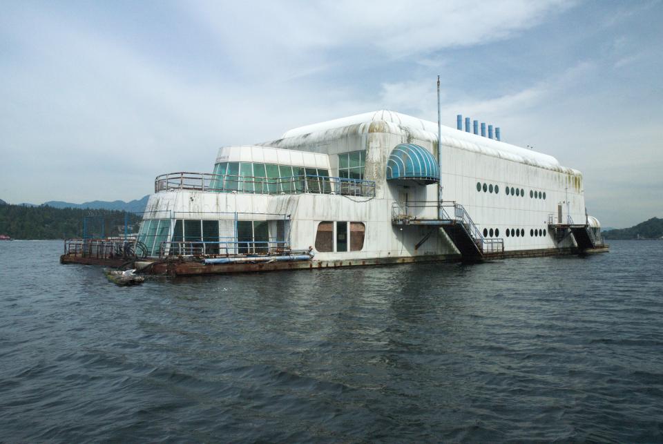 The McBarge in Burrard Inlet.