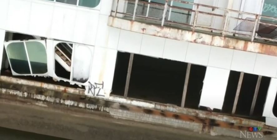 Sunken McDonald's McBarge.