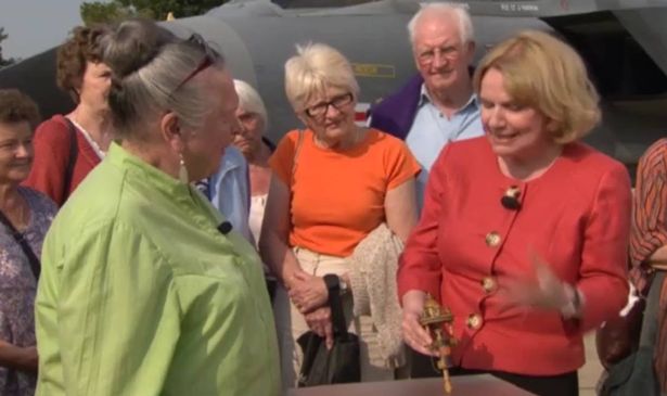 Antiques Roadshow expert Judith Miller was on hand to value a Tunbridge ware sewing clamp.