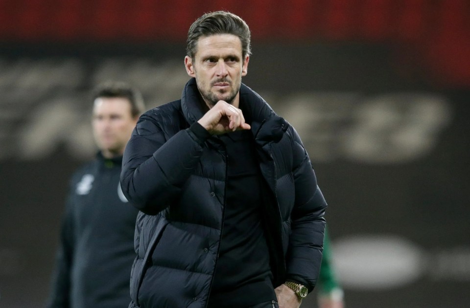 Jason Tindall of Bournemouth after a 2-1 defeat.