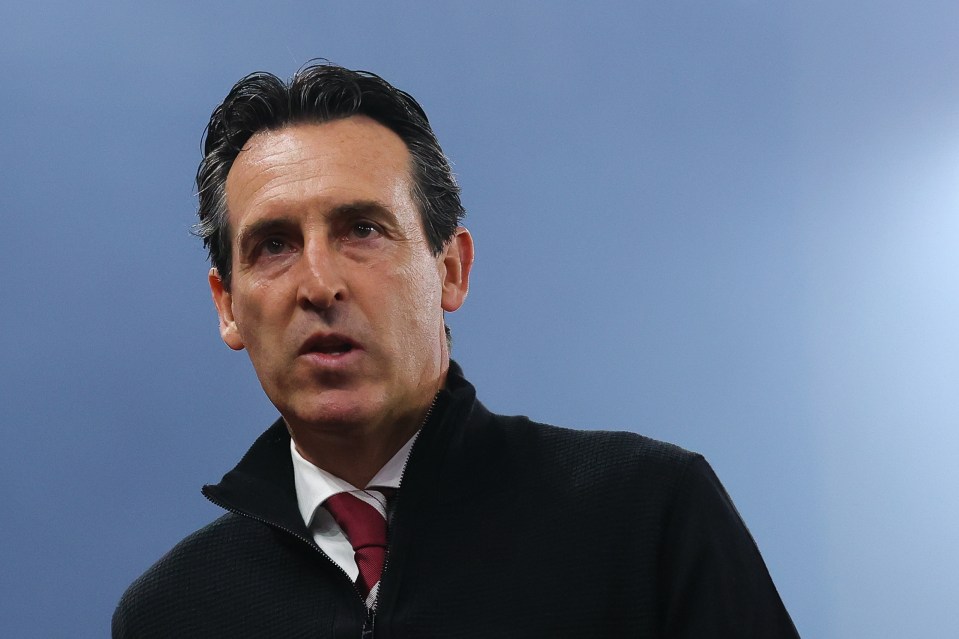 Unai Emery, Aston Villa manager.