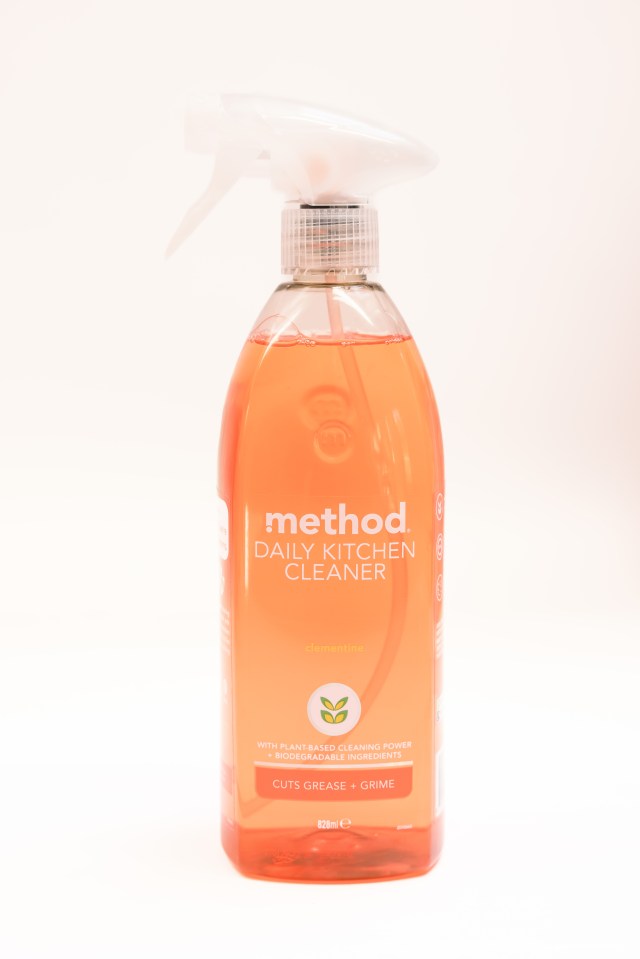 Method Daily Kitchen Cleaner spray bottle.