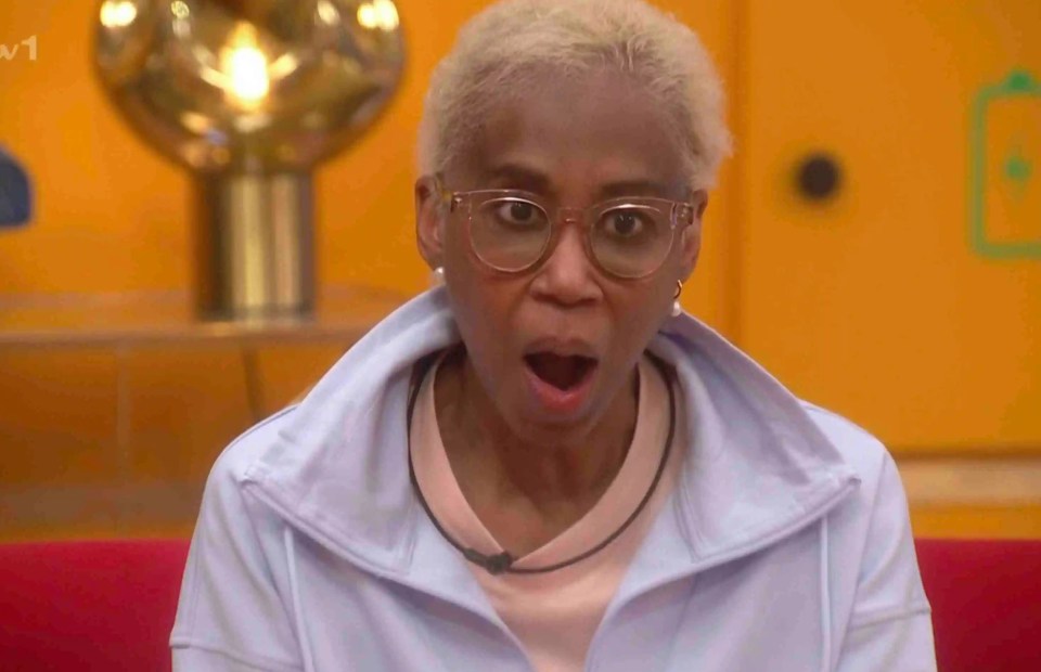 Trisha Goddard with a surprised expression.