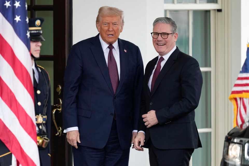 President Donald Trump and Britain's Prime Minister Keir Starmer at the White House.