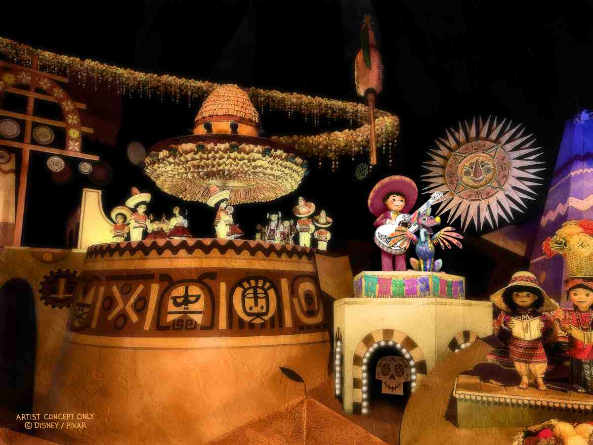 Dolls in the Mexico section of ride It's a Small World.
