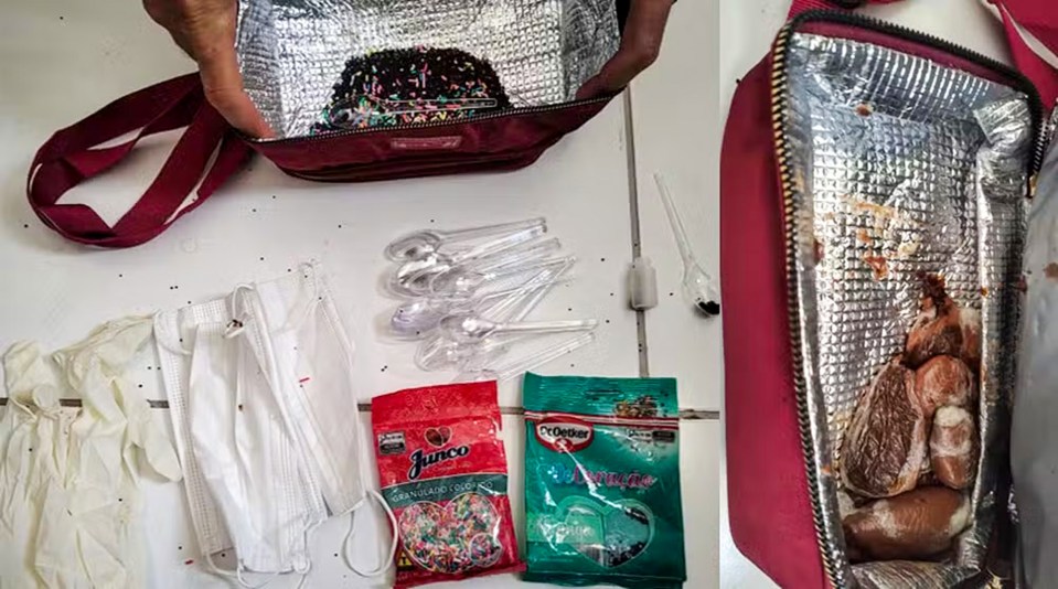 Seized materials including poisoned Easter eggs, gloves, and plastic spoons.