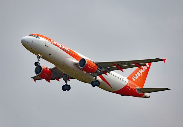 easyJet Airbus A320-214 in the sky