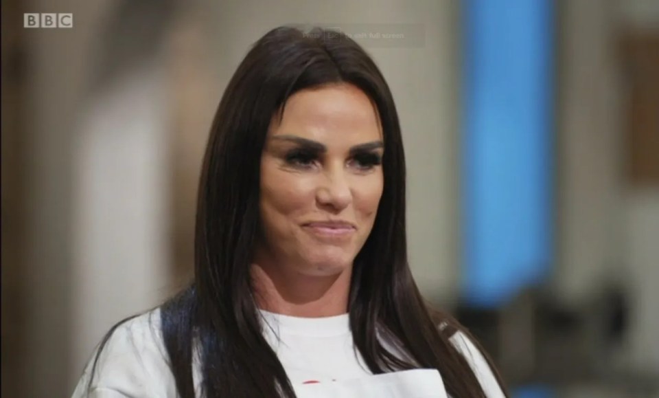Katie Price on Masterchef.