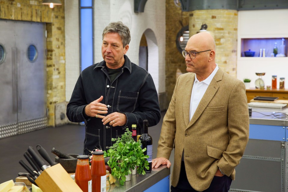 John Torode and Gregg Wallace, judges on Celebrity MasterChef.