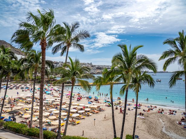 A photo of tourists in Gran Canaria
