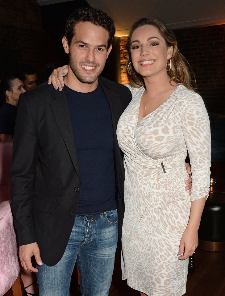 Jeremy Parisi and Kelly Brook at a birthday party.