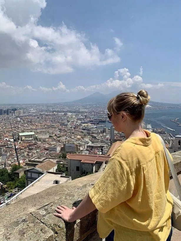 Reach plc's Vita Molyneux looks over Naples with Mount Vesuvius in the background