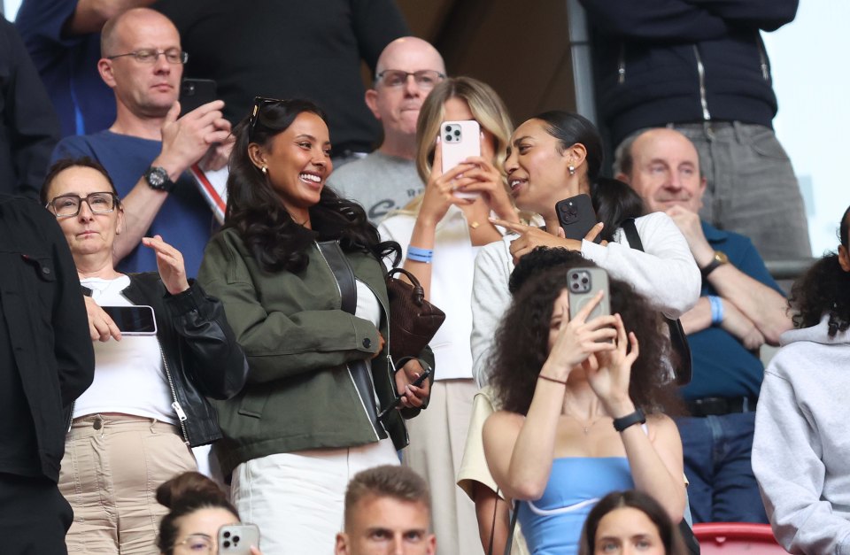 Maya Jama at a sporting event.