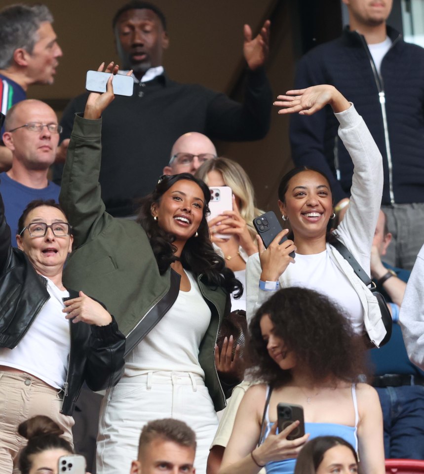 Maya Jama at a sporting event.