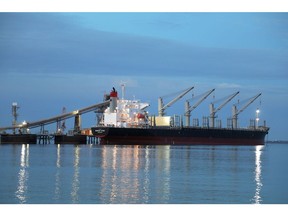 A cargo ship in Kwinana, Australia. Photographer: Philip Gostelow/Bloomberg