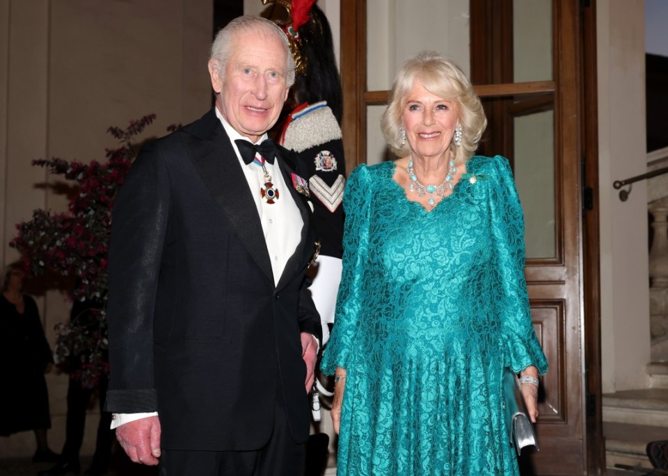 ROME, ITALY - APRIL 09: King Charles III and Queen Camilla during day three of King Charles III and Queen Camilla's State visit to The Republic of Italy on April 09, 2025 in Rome, Italy. Their Majesties will attend a State Banquet at the Palazzo Quirinale, hosted by The President. (Photo by Chris Jackson/Getty Images)