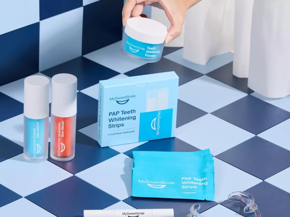 MySweetSmile teeth whitening products.
