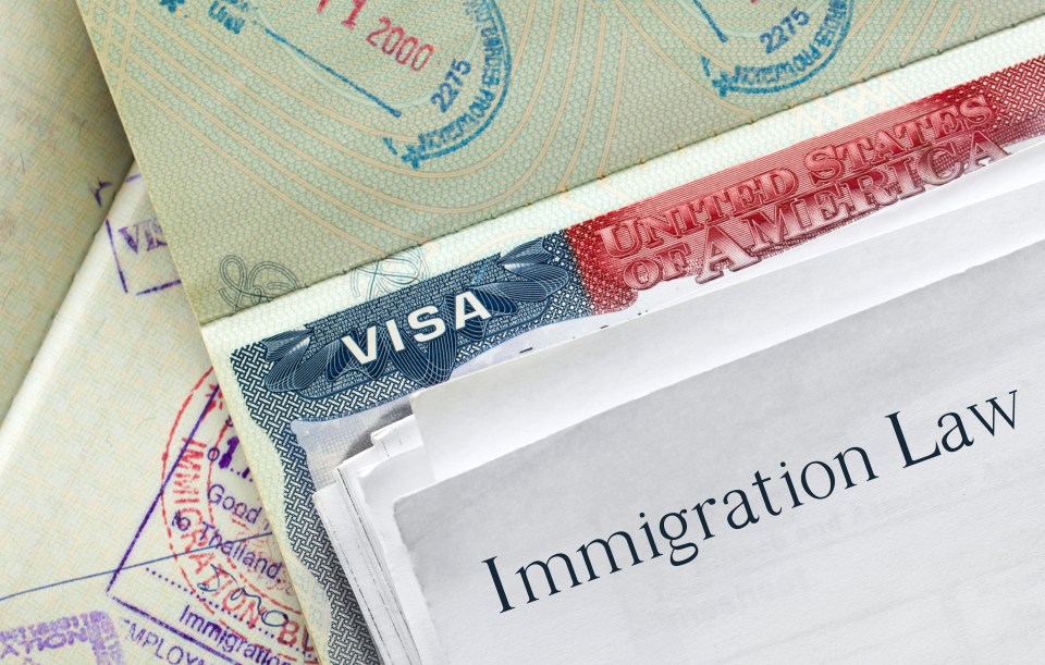 US visa and immigration law documents.