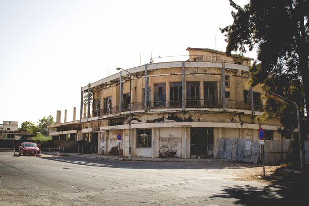 Abandoned building in the district of Varosha in Famagusta, Cyprus