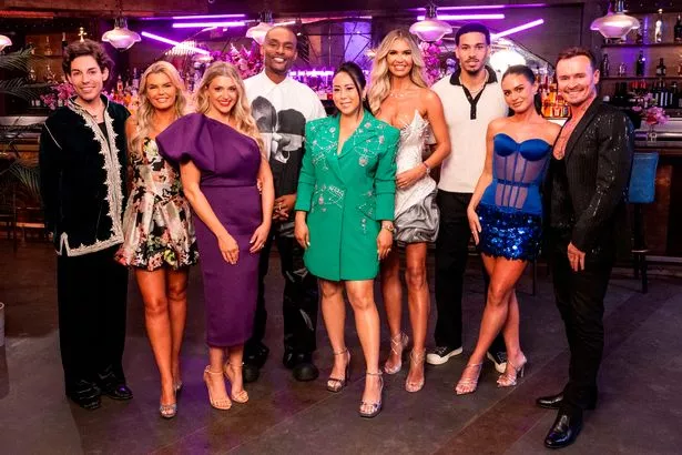 Celebs Go Dating new cast huddled together for press shot
